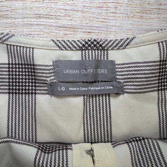 Urban Outfitters Keya Plaid Hook & Eye Mini Dress Size Large- Retro-Y2k - Picture 5 of 13